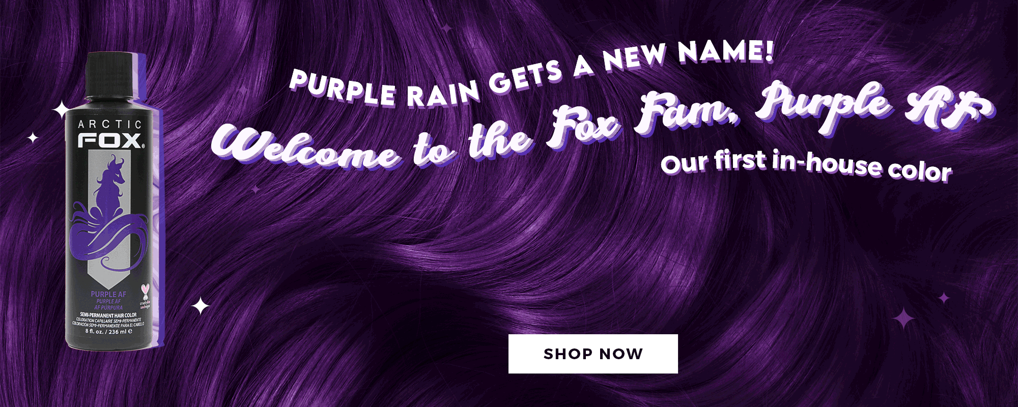 Arctic Fox - SEMI-PERMANENT - Haarfarbe #PURPLE AF (formal bekannt als PURPLE RAIN)