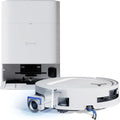 Ecovacs Saugroboter T80, 18.000 Pa, ZeroTangle 3.0, Moppwäsche mit 40-75℃ heißem Wasser, DEEBOT Omni mit Wischfunktion, Weiß