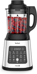 Tefal Standmixer 1400-Watt-Motor BL83SD30, PerfectMix Cook Hochgeschwindigkeits, heiße und kalte Rezepte, inklusive. Dampfkorb, in Schwarz, Silber