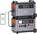 OSCAL, 3600Wh Kraftwerk mit Spezieller Powermax 6000-Akkusatz Erweiterungsbatterie, Leistung 6000W Solargenerator für Home Backup, Notfall, Wohnmobil