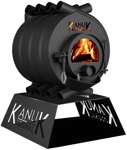 Original Warmluftofen Kanuk, Werkstattofen, Zulassung für Deutschland, BimSchV, Untergestell Base, Original 10 kW, Schwedenofen