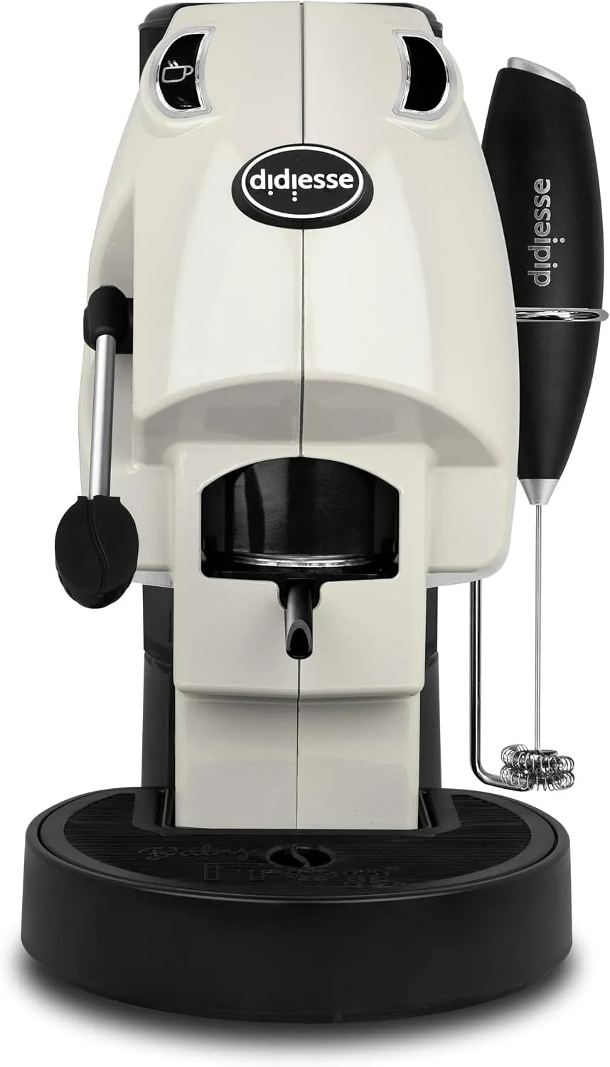Kaffeemaschine, geringer Stromverbrauch 450 W, Didiesse Baby Frog Coffee & Tea, für Pads, Warmwasserspender, Elfenbein