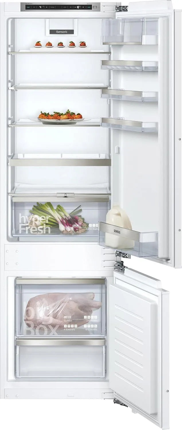 Siemens Modell, Fassungsvermögen 269 l KI87SADD0 iQ500, 149 kWh, hyperFresh 0°, Einbau-Kühlgefrierkombination, Jahr, lowFrost, LED Beleuchtung