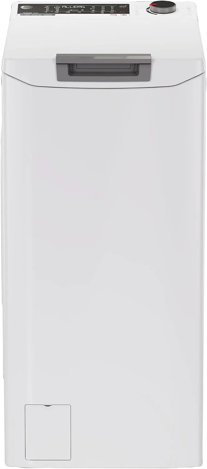 Hoover Waschmaschine THOS476TM5-S 1400, Smarte Bedienung, Toplader 7 kg I, mit, min Schleuderdrehzahl I Weiß