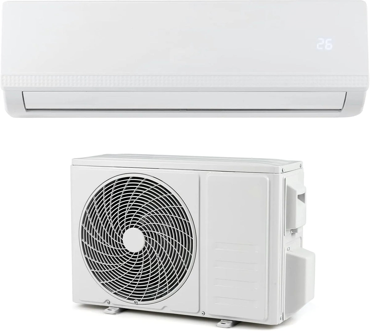 Klimaanlage, 9000 BTU R32 A++, 7 Modi, 8 Windgeschwindigkeiten, Timer 24 Stunden, SOARS Split Klimagerät, Wandklimaanlage Eco mit Heizung, Kühlung