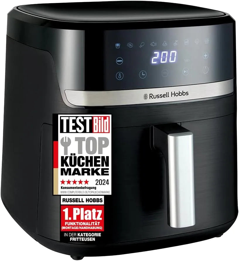 Russell Hobbs Heißluftfritteuse 27632-56, XXL 8,3L Rapid AirFryer, Pizza Ø 26cm, 9 Betriebsprogramme, Fritteuse ohne Öl, kompaktes Gehäuse, sehr leise