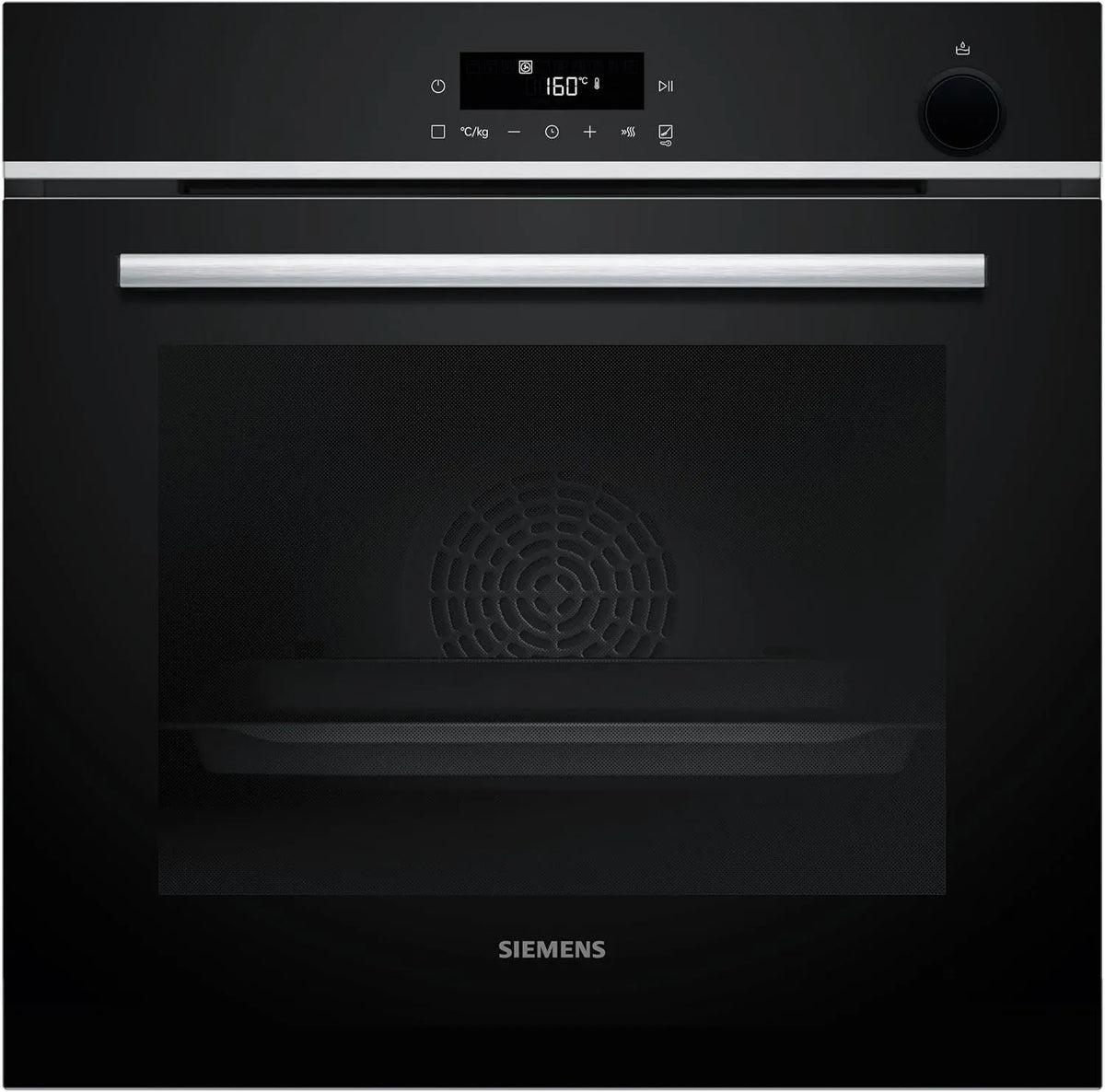Siemens Backofen HR532GBS3 iQ300 3D-Heißluft-Technologie, 15 Automatikprogramme, Air Fry-Funktion, Edelstahl, Maße 60 x 60 cm, LED-Touchdisplay