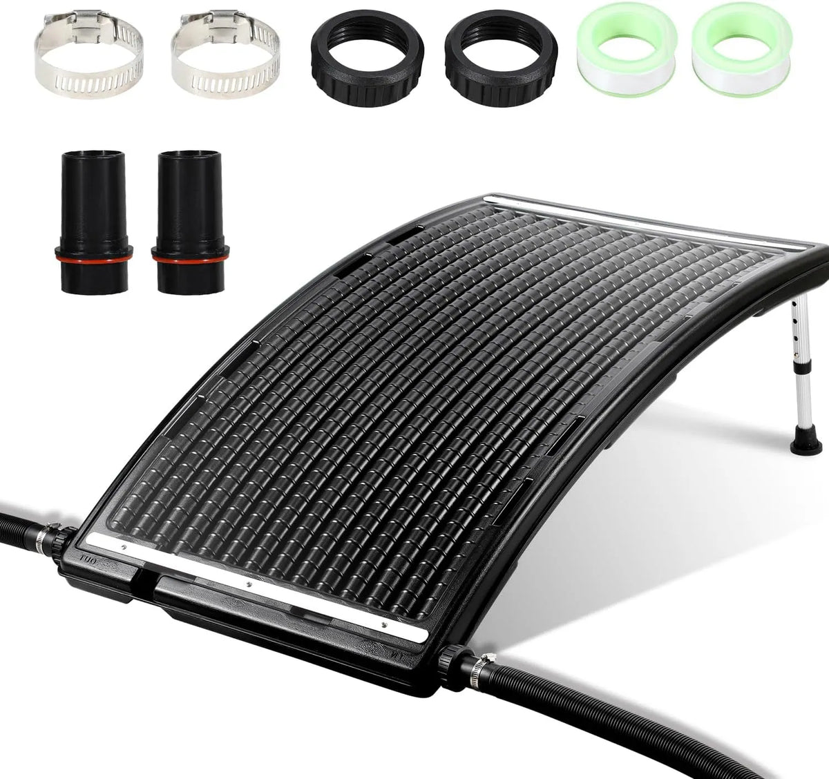 Pool, 113x69x35cm Solarheizung Maximaler Durchfluss 10000 L/h, Sonnenkollektor Poolheizung, Heizungen Solaranlage für Warmwasser, Gartendusche
