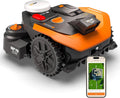 Worx Modell WR312E 2WD, KI-Hinderniserkennung, Auto-Mapping, Cut-to-Zero, Landroid Vision Cloud Mähroboter ohne Begrenzungskabel für 1200 m²