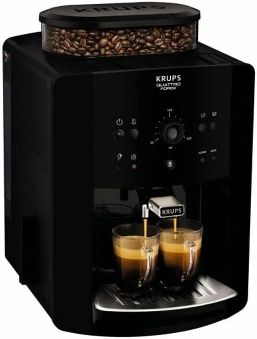 Krups Kaffeevollautomat EA8110, Arabica Picto Quatrro Force, in Schwarz