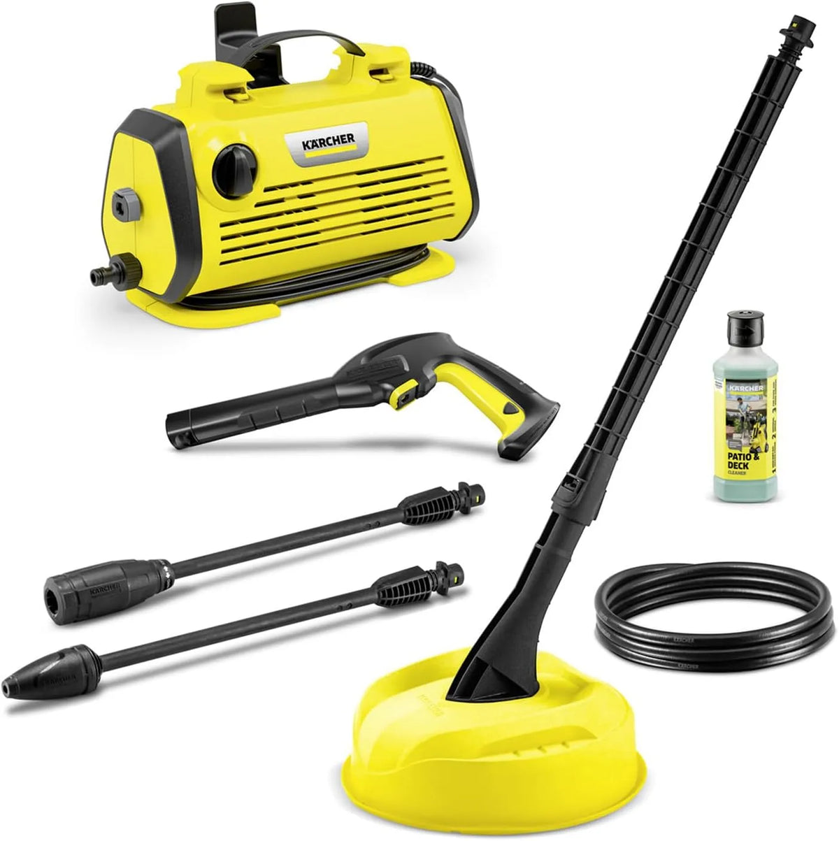 Kärcher Hochdruckreiniger, K 3 Horizontal Plus Home, Druck: max. 120 bar, Fördermenge: 380 l/h, Gewicht: 6,1 kg, Fläche: 25 m², Dreckfräser, Home Kit