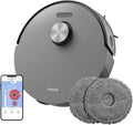 Dreame Saugroboter L10s 3D-Hinderniserkennung, Pro mit Wischfunktion, leistungsstarke Saugkraft 5300Pa Hartböden, Rotierenden Wischpads, Teppiche, APP