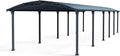 Carport 12700 1290 Canopia by Palram, Bausatz Arcadia x 359 cm Einzelcarport Polycarbonat in Grau für PKW aus rostfreiem Aluminium