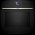 Bosch Backofen HMG7361B1, Serie 8 smarter Einbau mit Mikrowellenfunktion, Maße 60 x 60 cm, Made in Germany, Air Fry, Digitaler Bedienring