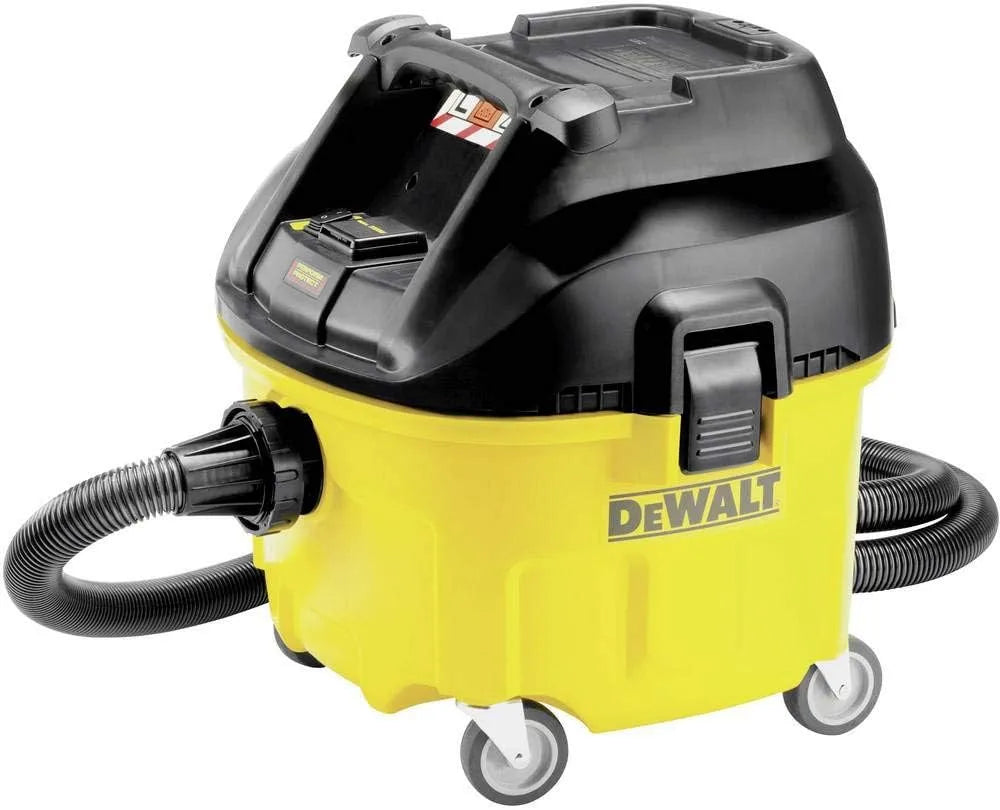 DeWalt Nass-/Trockensauger DWV901L, max. Luftdurchsatz 4.080 L/min, Fassungsvermögen 30 L Behältervolumen, L-Klasse, 1400 Watt, Staubklasse L