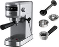 AEG Espresso-Siebträgermaschine EC6-1-6ST, Fassungsvermögen 1 l Wassertank, Thermoblock Technologie, Milchschaumdüse, 15 bar, schmales Design