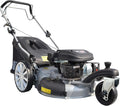 Güde Rasenmäher 4in1 196ccm 03PS, 4-Takt, Fassungsvermögen 65l Fangkorb, Silber in Schwarz, 51cm Schnittbreite, 6-Fach Schnitthöhenverstellung