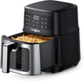 Heißluftfritteuse PARIS RHÔNE, Fassungsvermögen 5L XL mit Sichtfenster, 8-in-1 airfryer spülmaschinenfest mit One-Touch-Bedienung