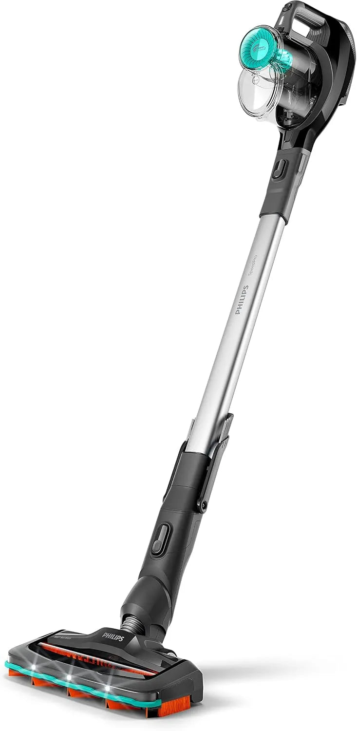 Philips Staubsauger 180-Grad-Saugdüse FC6726/01, bis zu 40 Minuten Reinigungskraft, SpeedPro Kabelloser, Handstaubsauger & Bodenstaubsauger