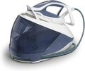 Tefal Modell, 7,6 Bar Dampfdruck GV9225, Pro Express Protect Dampfbügelstation, Dampfstoß: 550 g, Anti-Kalk-Kollektor, blaugrau, Min., weiß