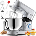Küchenmaschine, Knetmaschine 2000W Teigmaschine Rührmaschine, Knethaken, Schläger und Spritzschutz