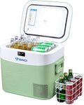 Kompressor BINGI, Kühlbox 22 Liter Tragbarer Auto Kühlschrank 12/24V DC und 230V AC Mini Gefrierschrank für Auto, 15℃ bis -18℃, LKW, Camping