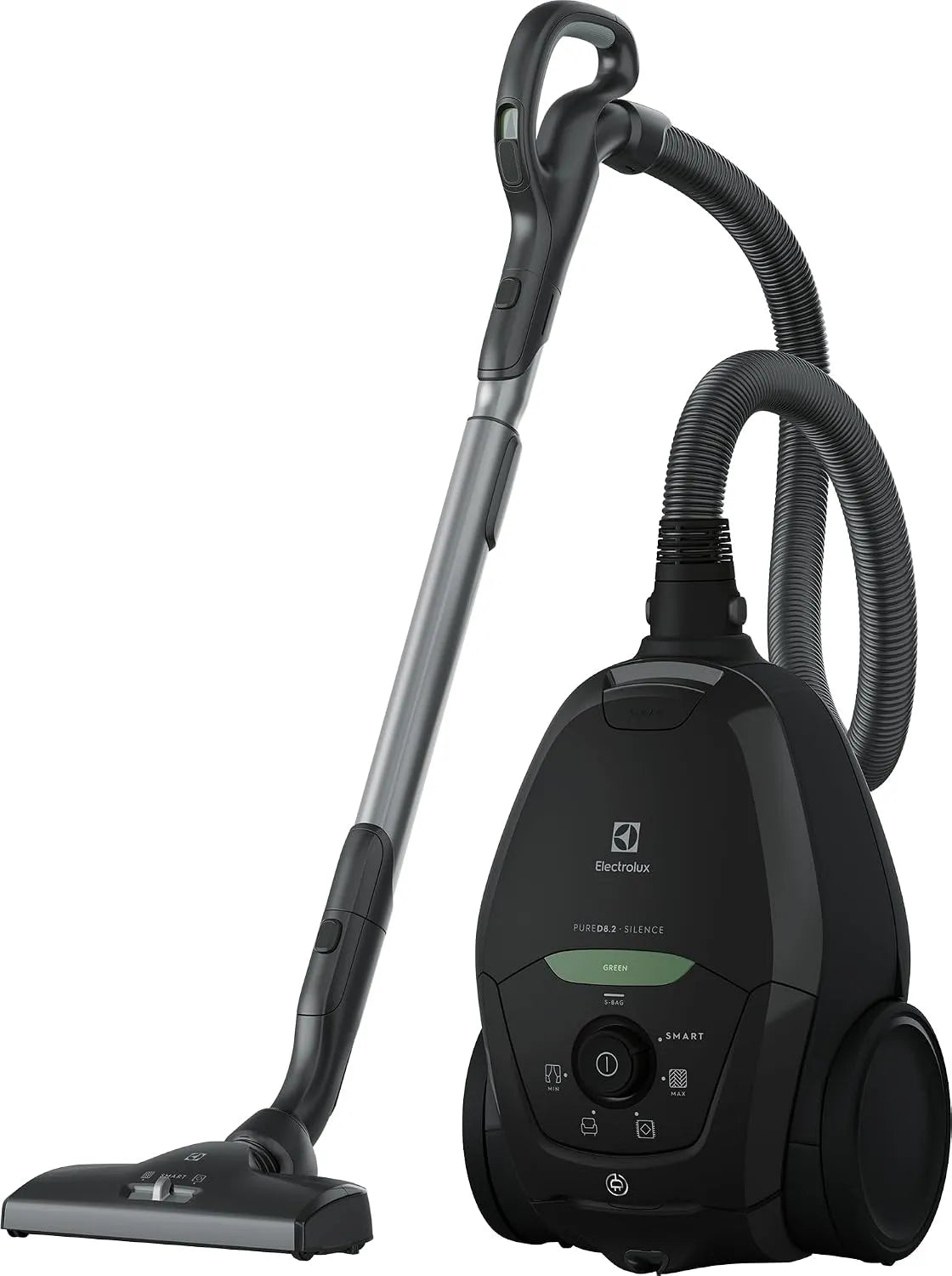 Electrolux Staubsauger PD82-GREEN, max. Leistung 600 W, 2 Bürsten, mit Beutel, Zubehör 3-in-1, in Schwarz, System AeroPro