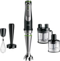 Braun Küchenmaschine MQ9187XLI, MultiQuick 9, Fassungsvermögen 600 ml Becher, Fassungsvermögen 1,2L, Leistung 1200W, Präzise Geschwindigkeitsregelung