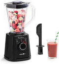 Moulinex Standmixer LM88A8, 1,5 l Fassungsvermögen, Perfect Mix+, Eiszerkleinerer, Tritan-Krug, in Schwarz, Leistung 1200 W, schnelle Ergebnisse