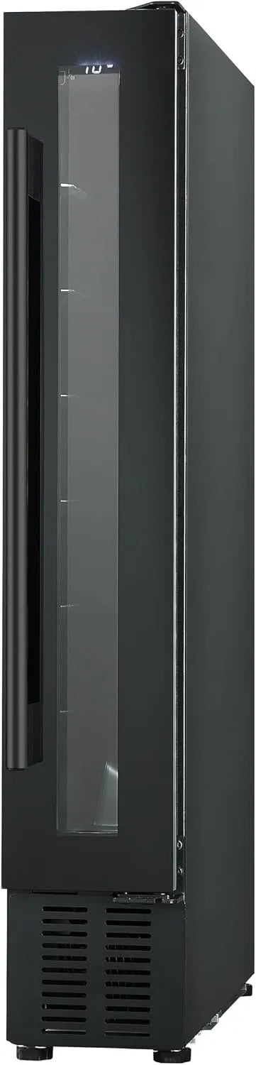 PKM Kühlschrank UWTS20-7G, Fassungsvermögen 20 Liter, Weinkühlschrank, Zur Untermontage in Küchenzeilen, 7 Flaschen, Unterbau, extra schmal