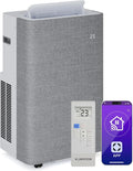 Klarstein Klimaanlage, 14.000 BTU, 4-in-1 Kühlung, Entfeuchter, Leise, AireLux Mobile, Für Räume bis 51 m², App & Sprachsteuerung, Farbe Grau