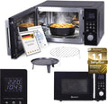 Mikrowelle 4in1, Fassungsvermögen 25L, Leistung 2200W, 8 Betriebsprogramme, 60 Min Timer, Grill, Heißluft-Fritteuse, Konvektion, Touch-Display