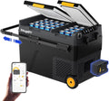Kompressor CRD2 BougeRV, Kühlbox akkubetrieben 173Wh, 20℃~20℃, Camping Kühlschrank Auto Elektrisch 12V 24V 230V mit Rollen APP Steuerung