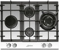 Kochfeld KCG 6394 W Kaiser Gas, Leistung 3,8 KW WOK, Turbo Romb, Einbau Herd, Weiß Glas, Gas auf Glas, Erdgas Fl.Gas