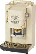 Faber Kaffeemaschine, COFFEE MACHINES, Messing-Finish, Standard-Magnetventil, für 44 mm ESE-Pads, Modell Pro Deluxe
