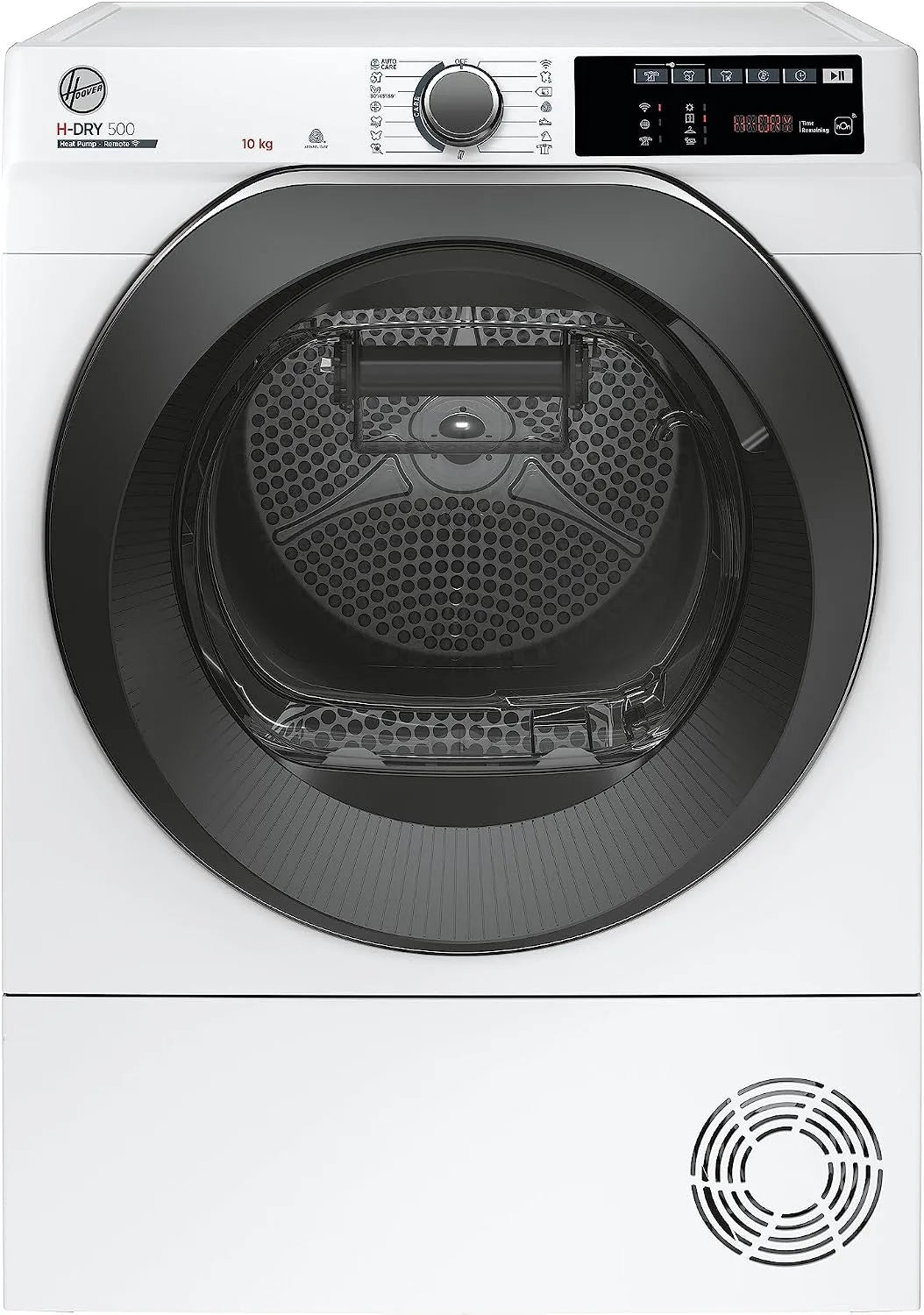 Hoover Wärmepumpentrockner H-DRY 500 NDEH10A2TCBEXS-S, I Füllmenge 10 kg I Smarte Bedienung mit WiFi I AquaVision-Kondenswasserbehälter