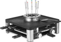 WMF Grill 3in1, Fondue und für 8 Personen, Lumero Gourmet Station, elektrisches Raclette, aus Edelstahl matt