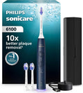 Philips Modell, Sonicare elektrische Zahnbürste 6100 HX7403/01, 2 Putzmodi, 3 Intensitätsstufen, Schallzahnbürste, Andruckkontrolle, EasyStart