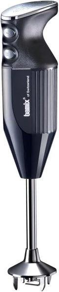 Set MAXX inklusive. Multifunktions Modell M350 bamix Stabmixer, 2-Stufen, Fleisch, Quirl, Made in Switzerland, in Schwarz, 300 Watt, Gemüsemesser