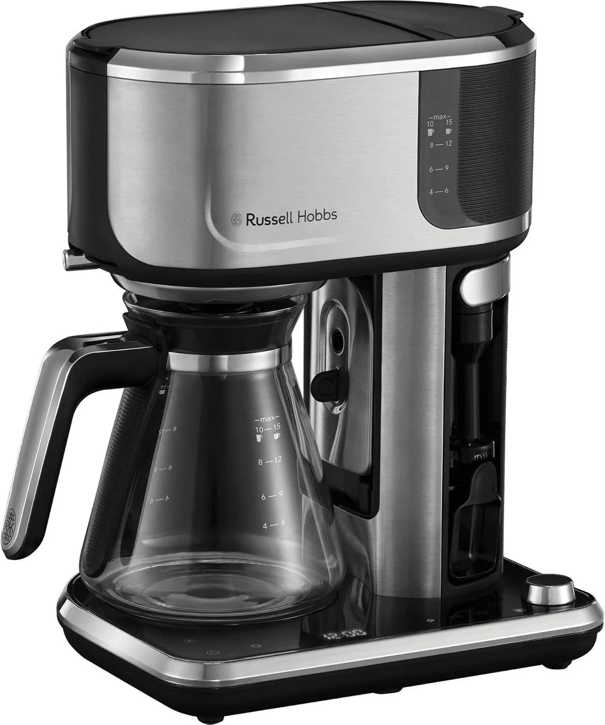 Russell Hobbs Kaffeemaschine 26230-56, Barista: Brühstärkeneinstellung, Attentiv, programmierbarer Timer, Cold Brew-Funktion, Milchaufschäumer