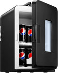 Kühlschrank AC/12V NORTHCLAN Mini, Max & Eco-Modus, Spannung 12V DC für den Auto- und Heimgebrauch, Kosmetik, in Schwarz, für Zimmer 15L, Snacks