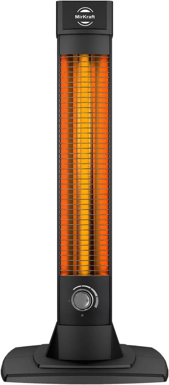 Heizstrahler Infrarot-Stand-Heizstrahler mit 2500 Watt und Kohlenstoff-Heizelement