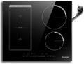 Induktionskochfeld, 4 Platten mit Stecker, Einbau 59cm, Leistung 3500W, Spannung 220V, 50Hz, 16A Steckerdose, Kochfeld Autark, Kombizone für Grill