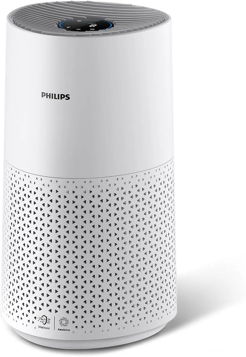 Philips Luftreiniger 1000 AC1711/10, Reinigt Räume bis zu 78 m², Staub und Rauch, Weiß, Smart Serie, Entfernt 99,97 Prozent der Pollen