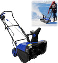 Schneefräse, mit 180° Schneewerfschirm 2400W Schneefräsen für Schnee, mit 2 LED Leuchten 7,6m Wurfreichweite & 60cm Räumbreite Kehrmaschine