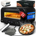 Backofen, GIU Elektrischer Pizzaofen, Genieße Steinofen-Geschmack Zuhause, Über 400 Grad FusionHeat-Tech, Electric Oven