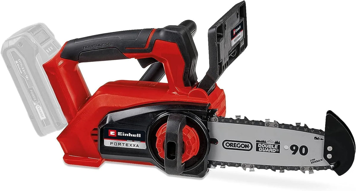Einhell Akku-Kettensäge min-1, max. 3.800, ohne Akku & Ladegerät, 20 cm OREGON-Qualitätsschwert & -kette, Li-Ion, Spannung 18 V, Brushless-Motor