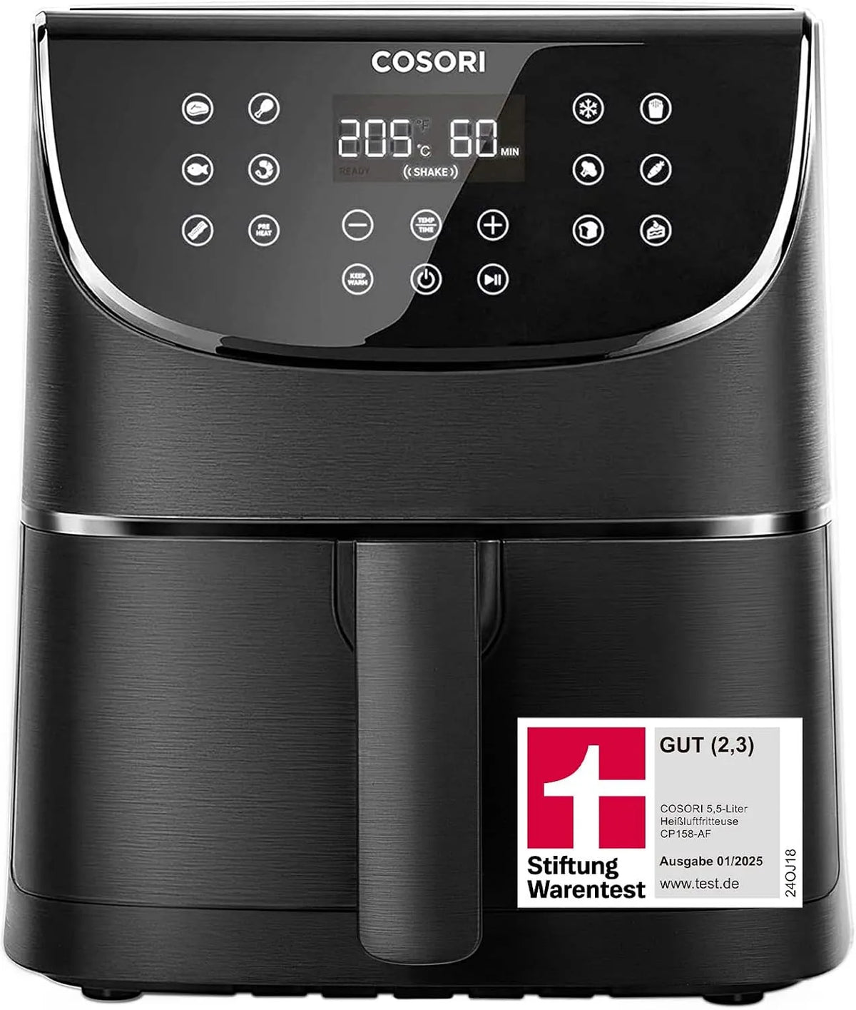 Heißluftfritteuse COSORI, Airfryer Testsieger 2024, 11-in-1 Air Fryer XXL 5,7L, 97,3 Prozent ölsparend, 67,5 Prozent energiesparend