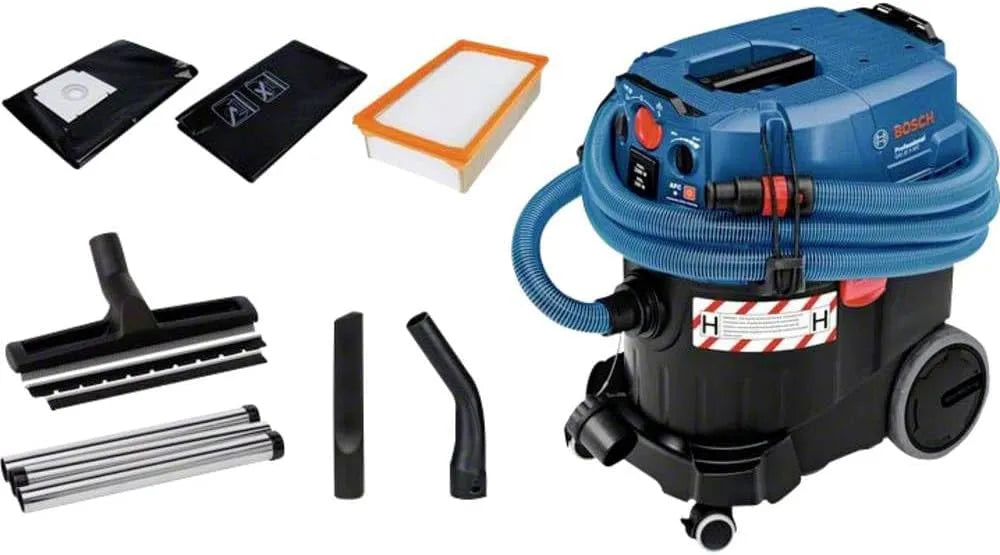 Bosch Nass-/Trockensauger GAS 35 H, 1.200 Watt, Fassungsvermögen 35 L Behälter, Leistung 230V, inklusive. Schlauch, Professional AFC