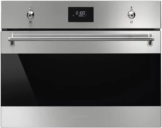 Smeg Mikrowelle SO4301M1X, Nische 45 cm, Fassungsvermögen 40 Liter, Einbau, kompakte Kombination